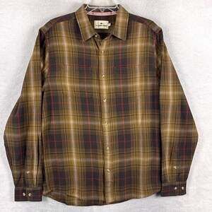 The Normal Brand Shirt Mens M Brown Plaid Flannel Preppy Classic Indie Huckberry